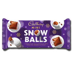 Cadbury Mini Snow Balls Chocolate Bar 110g