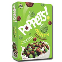 Inventure Poppets Chocolate & Mint Cereal Balls Cereal 275g