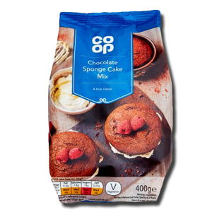 Coop Chocolate Sponge Cake Mix 400g Coop Chocolate Sponge Cake Mix 400g