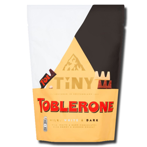 Toblerone Tiny Milk, White & Dark Bag 280g Toblerone Tiny Milk, White & Dark Bag 280g