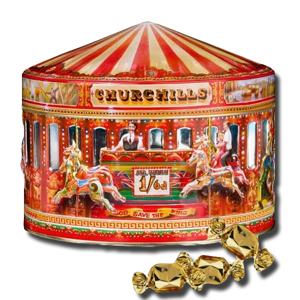 Churchill's Carousel Tin Petticoat Tails Shortbread 225g Churchill's Carousel Tin Petticoat Tails Shortbread 225g