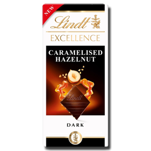 Lindt Excellence Caramelised Hazelnut Dark 100g Lindt Excellence Caramelised Hazelnut Dark 100g