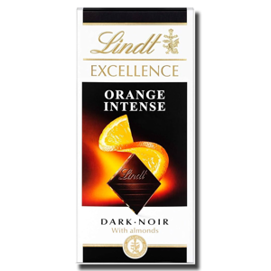 Lindt Excellence Dark Orange Intense Chocolate Bar 100g Lindt Excellence Dark Orange Intense Chocolate Bar 100g