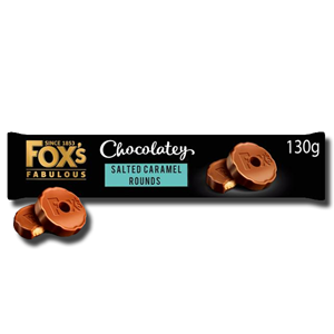 Fox's Fabulous Chocolatey Salted Caramel Rounds 130g