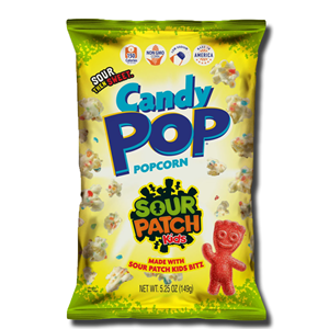 Snax Sational Candy Popcorn Sour Patch Kids 149g