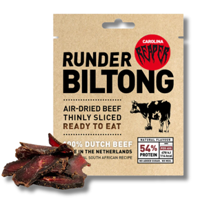 Runder Premium Beef Biltong Carolina Reaper 40g Runder Premium Beef Biltong Carolina Reaper 40g