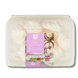 Coop British Egg 12 Mini Meringue Shells 110g