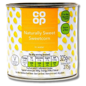 Coop Sweet Corn 325g