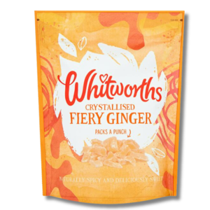 Whitworths Crystallised Fiery Ginger 175g Whitworths Crystallised Fiery Ginger 175g
