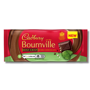 Cadbury Bournville Mint Crisp Dark Chocolate 100g