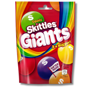 Skittles Fruits Giants 3 x Bigger 132g Skittles Fruits Giants 3 x Bigger 132g
