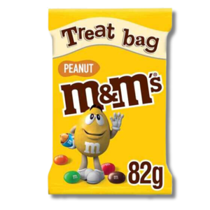 M&M's Peanut Chocolate Treat Bag 82g M&M's Peanut Chocolate Treat Bag 82g