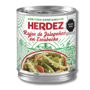Herdez Rajas de Jalapeños en Escabeche 205g Herdez Rajas de Jalapeños en Escabeche 205g