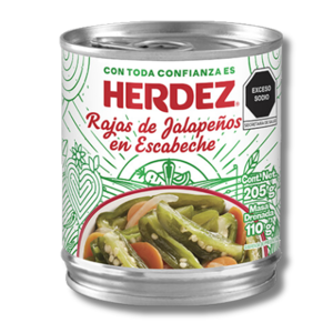 Herdez Rajas de Jalapeños en Escabeche 205g