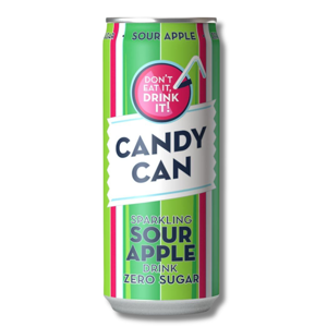 Candy Can Sparkling Sour Apple No Sugar 330ml Candy Can Sparkling Sour Apple No Sugar 330ml