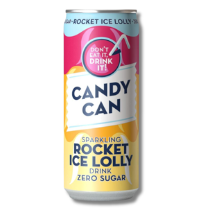 Candy Can Sparkling Rocket Ice Lolly No Sugar 330ml Candy Can Sparkling Rocket Ice Lolly No Sugar 330ml