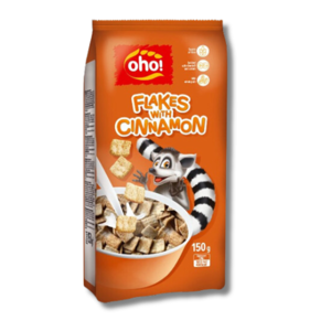 Oho! Breakfast Cereal Flakes With Cinnamon 150g