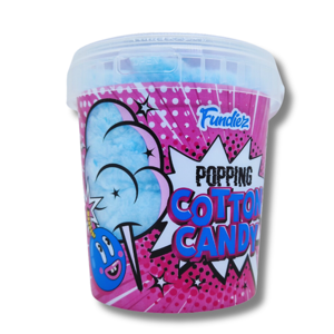 Fundiez Cotton Candy Popping Bubble Gum Bucket 50g Fundiez Cotton Candy Popping Bubble Gum Bucket 50g