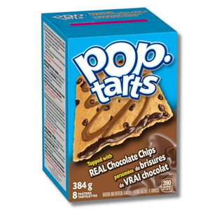 Kellogg's Pop Tarts Real Chocolate Chips 8's 384g