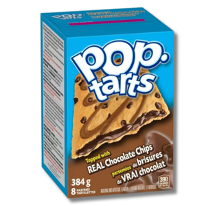 Kellogg's Pop Tarts Real Chocolate Chips 8's 384g Kellogg's Pop Tarts Real Chocolate Chips 8's 384g
