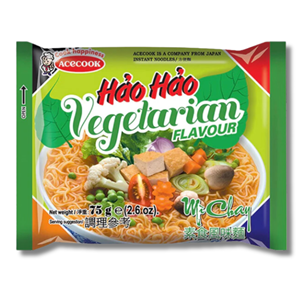 Acecook Hao Hao Instant Noodle Vegetarian Flavour 75g