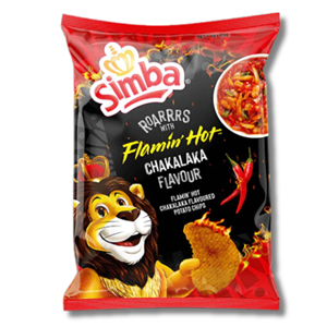 Simba Flamin' Hot Chakalaka Potato Chips 120g