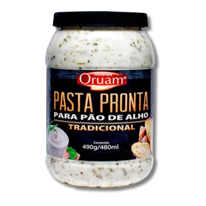 Oruam Pasta Pronta para Pão de Alho 490g Oruam Pasta Pronta para Pão de Alho 490g