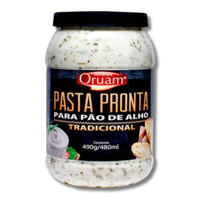 Oruam Pasta Pronta para Pão de Alho 490g