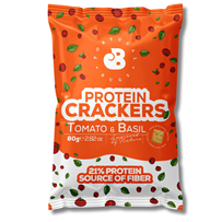 Portugal Bugs Tomato & Basil Protein Crackers 80g