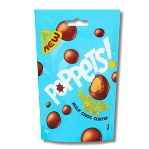 Poppets Salted Caramel Fudge Chocolate Balls 100g