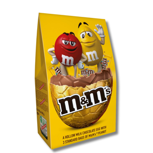M&M's Milk Chocolate Extra Large Egg 3 x Chocolate & Peanuts Bags 313g M&M's Milk Chocolate Extra Large Egg 3 x Chocolate & Peanuts Bags 313g