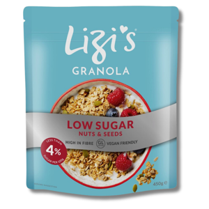 Lizi's Granola Low Sugar Nuts & Seeds 450g Lizi's Granola Low Sugar Nuts & Seeds 450g