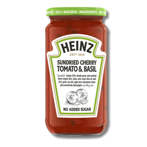 Heinz Sundried Cherry Tomato & Basil Pasta Sauce 490g Heinz Sundried Cherry Tomato & Basil Pasta Sauce 490g