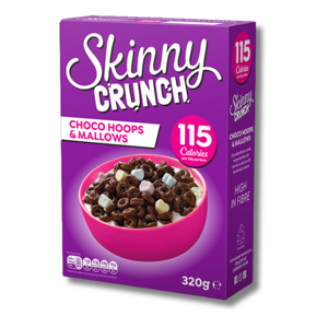 Skinny Crunch Choco Hoops & Mallows 320g Skinny Crunch Choco Hoops & Mallows 320g