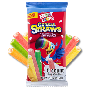 Kellogg's Froot Loops Cereal Straws 50g Kellogg's Froot Loops Cereal Straws 50g