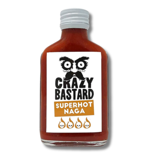 Crazy Bastard Hot Sauce Superhot Naga Heat 4 100ml Crazy Bastard Hot Sauce Superhot Naga Heat 4 100ml