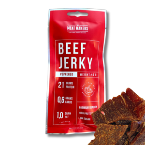 The Meat Makers Beef Jerky Sport Peppered 40g The Meat Makers Beef Jerky Sport Peppered 40g