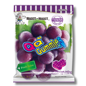 Want Want Gelatina Sabor Uva 70g Want Want Gelatina Sabor Uva 70g