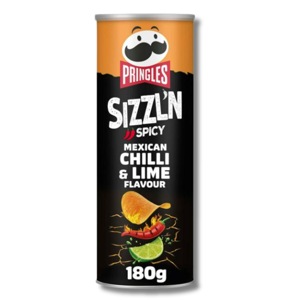 Pringles Sizzl'n Spicy Mexican Chilli & Lime Flavour 180g