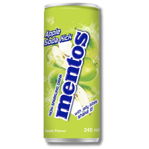 Mentos Drink Apple Soda Kick Can 240ml Mentos Drink Apple Soda Kick Can 240ml