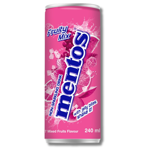 Mentos Drink Fruity Mix Can 240ml