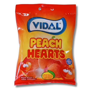 Vidal Peach Hearts 90g Vidal Peach Hearts 90g