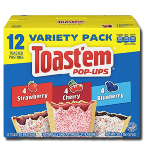 Toast'em Pop-Ups 12 Variety Strawberry, Cherry, Blueberry 576g