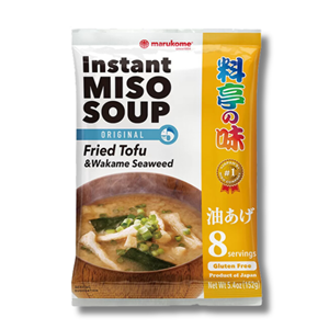 Marukome Instant Miso Soup Fried Tofu Wakame Seaweed 152g