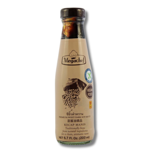 Megachef Ketjap Manis Sweet Dark Soy Sauce No Gluten 200ml Megachef Ketjap Manis Sweet Dark Soy Sauce No Gluten 200ml