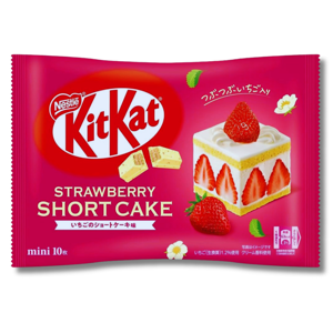 Nestlé Kit Kat Mini Strawberry Shortcake 10 Units 116g Nestlé Kit Kat Mini Strawberry Shortcake 10 Units 116g
