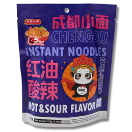 Bashu Family Instant Noodles Chengdu Hot and Sour 123g