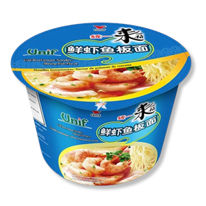 Unif Bowl Instant Noodles Fish & Prawn 108g