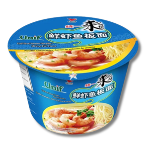 Unif Bowl Instant Noodles Fish & Prawn 108g