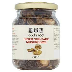 Cooks & Co Shiitake Mushrooms 30g Cooks & Co Shiitake Mushrooms 30g